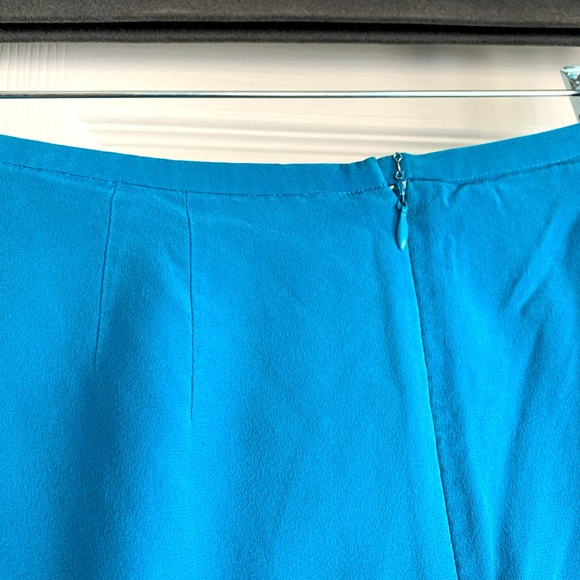Blue silk skirt Evan-Picone size 14 - Picture 6 of 7
